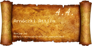 Arnóczki Attila névjegykártya